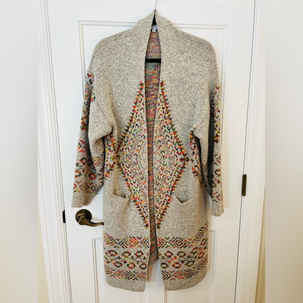 Baciano Boutique SW Style Duster Sweater, Size XL, Perfect for Autumn Weather!